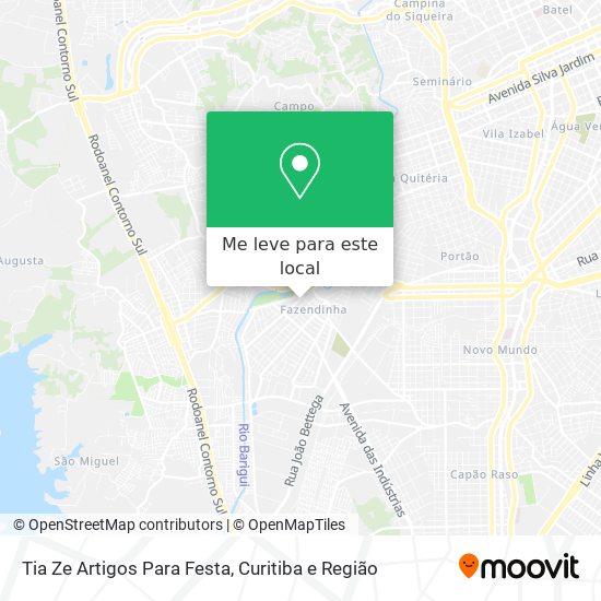 Tia Ze Artigos Para Festa mapa