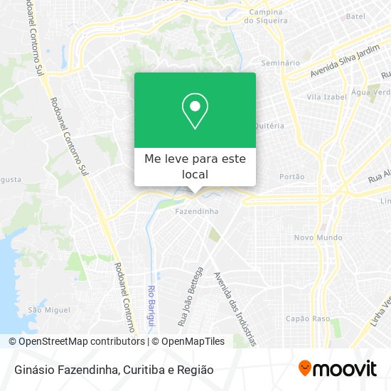 Ginásio Fazendinha mapa