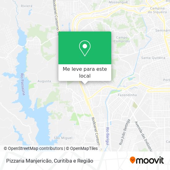Pizzaria Manjericão mapa