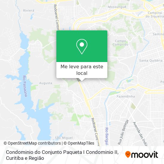 Condominio do Conjunto Paqueta I Condominio II mapa