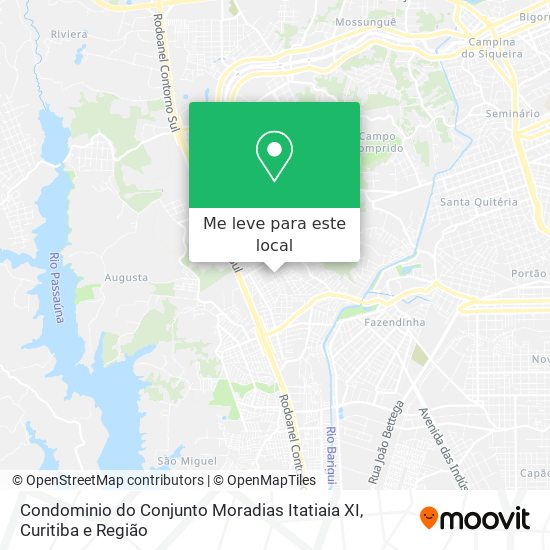 Condominio do Conjunto Moradias Itatiaia XI mapa
