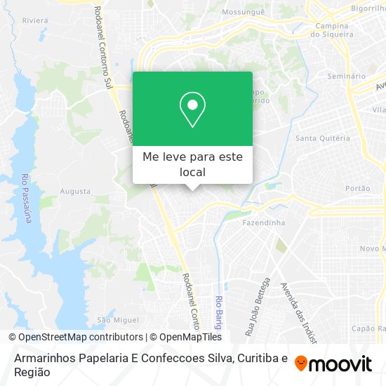 Armarinhos Papelaria E Confeccoes Silva mapa