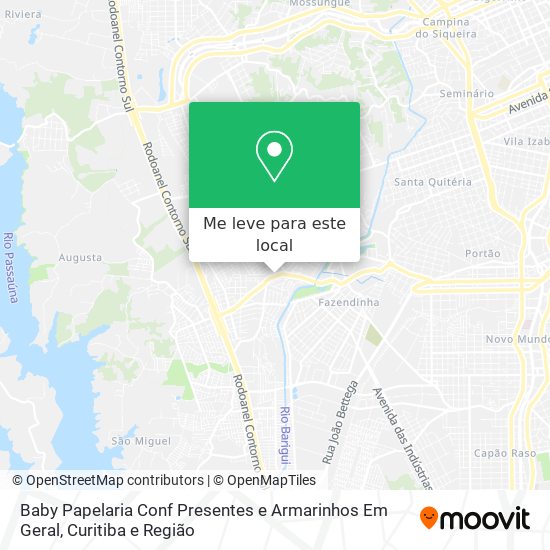Baby Papelaria Conf Presentes e Armarinhos Em Geral mapa