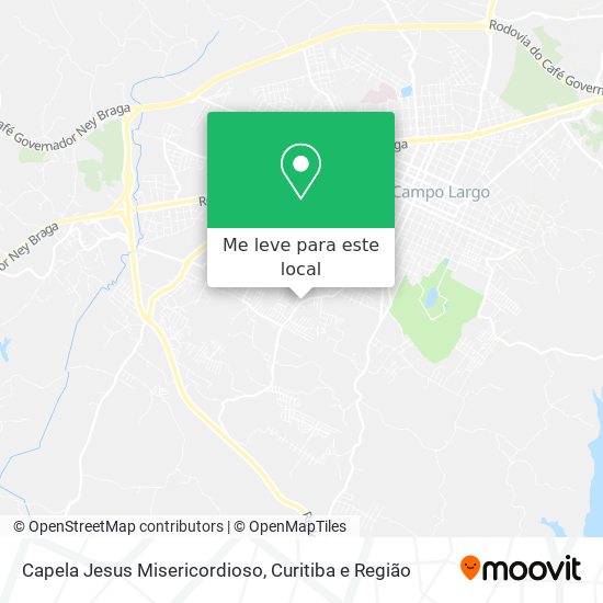 Capela Jesus Misericordioso mapa
