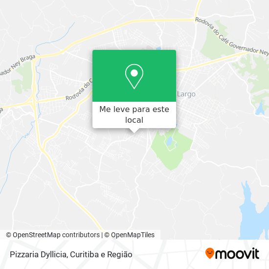 Pizzaria Dyllicia mapa