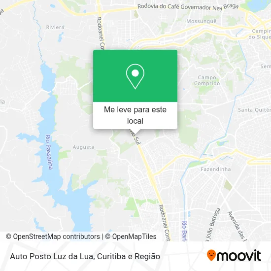 Auto Posto Luz da Lua mapa