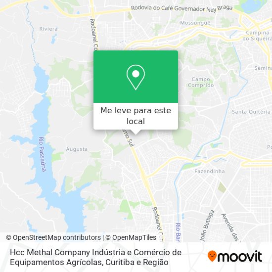 Hcc Methal Company Indústria e Comércio de Equipamentos Agrícolas mapa