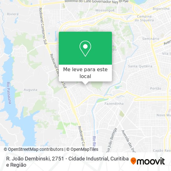 R. João Dembinski, 2751 - Cidade Industrial mapa