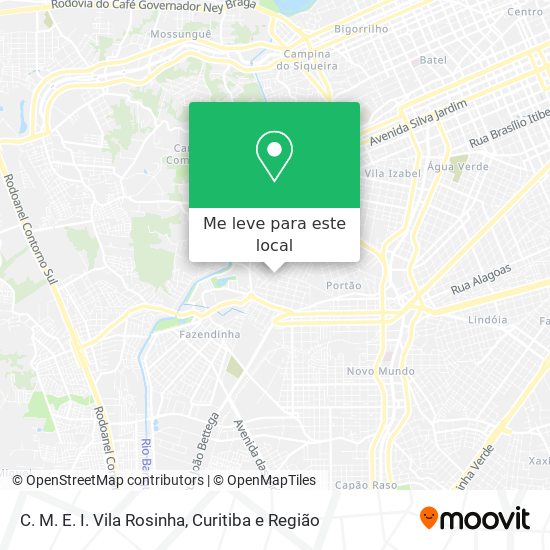 C. M. E. I. Vila Rosinha mapa