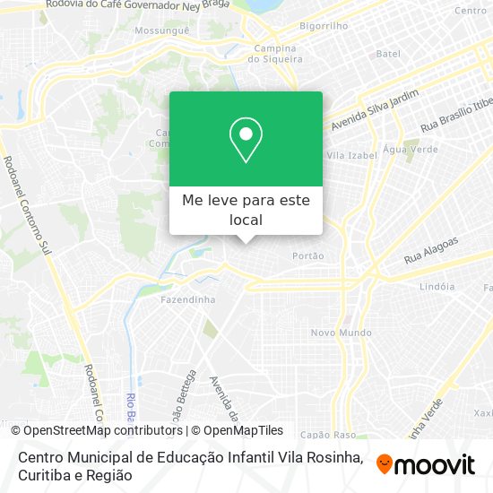 Centro Municipal de Educação Infantil Vila Rosinha mapa