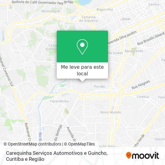 Carequinha Serviços Automotivos e Guincho mapa