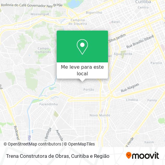 Trena Construtora de Obras mapa