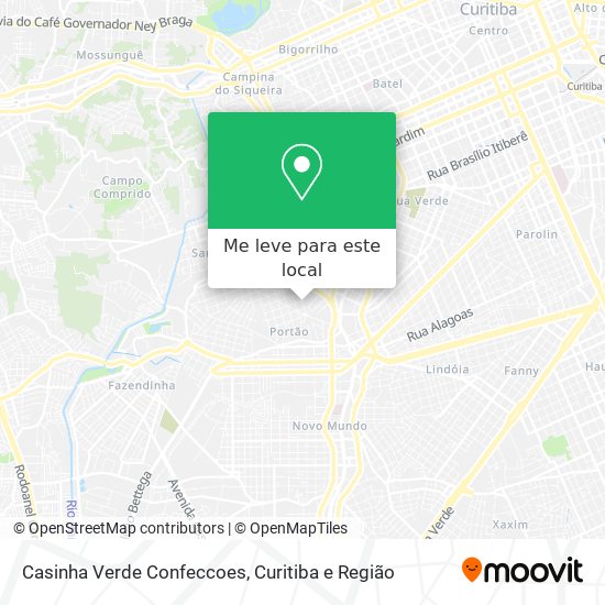 Casinha Verde Confeccoes mapa