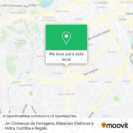 Jm Comercio de Ferragens, Materiais Eletricos e Hidra mapa