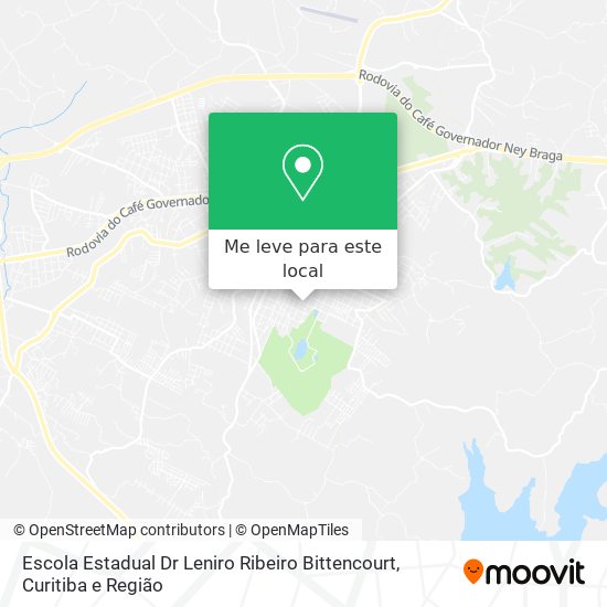 Escola Estadual Dr Leniro Ribeiro Bittencourt mapa