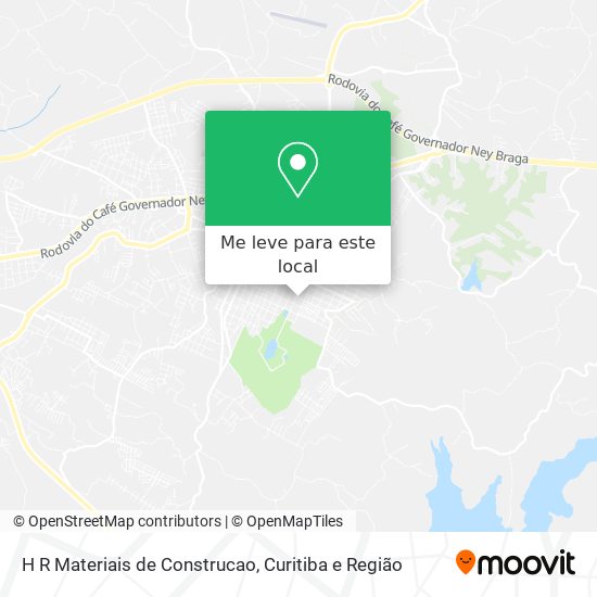 H R Materiais de Construcao mapa