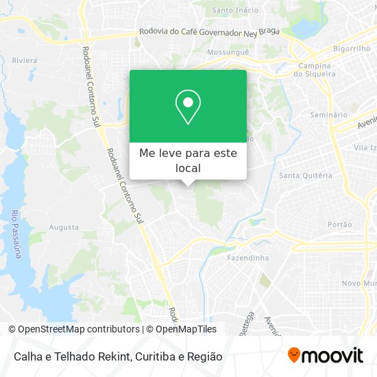 Calha e Telhado Rekint mapa