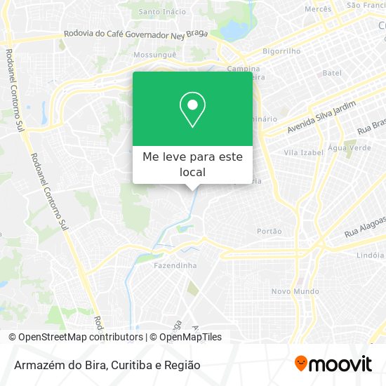 Armazém do Bira mapa