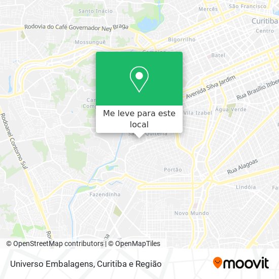 Universo Embalagens mapa