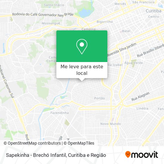Sapekinha - Brechó Infantil mapa