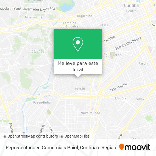 Representacoes Comerciais Paiol mapa