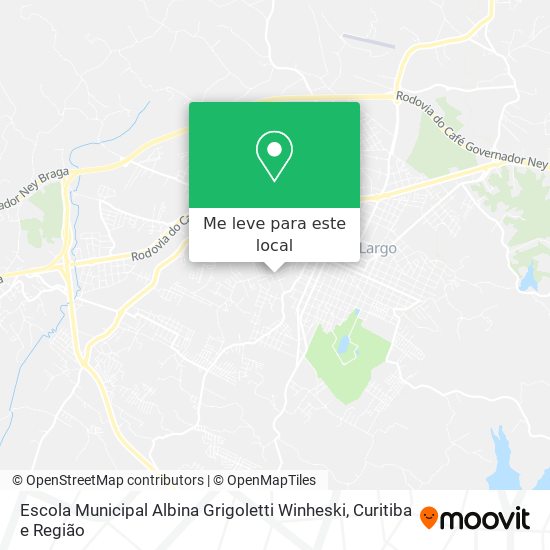 Escola Municipal Albina Grigoletti Winheski mapa