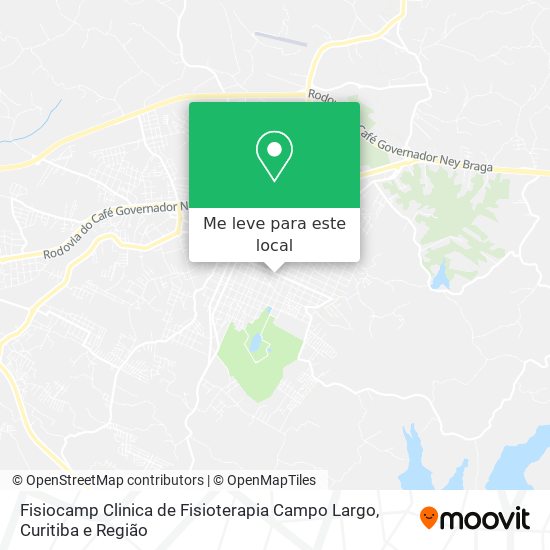 Fisiocamp Clinica de Fisioterapia Campo Largo mapa