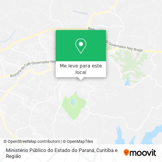 Ministério Público do Estado do Paraná mapa