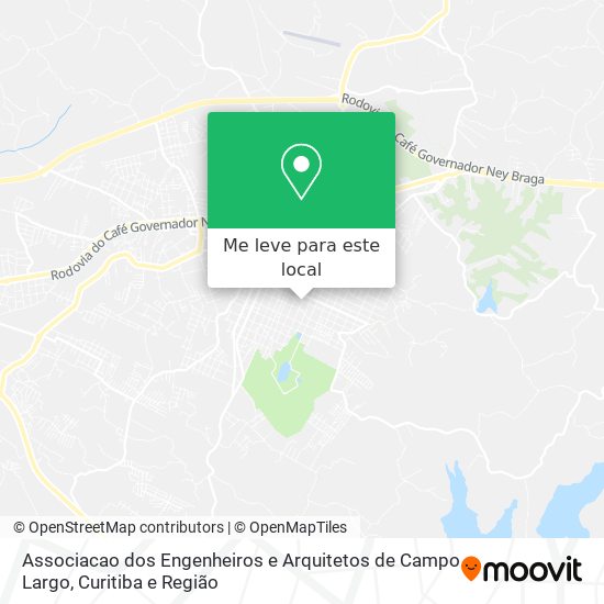 Associacao dos Engenheiros e Arquitetos de Campo Largo mapa