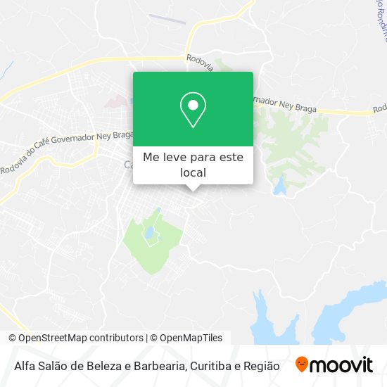 Alfa Salão de Beleza e Barbearia mapa