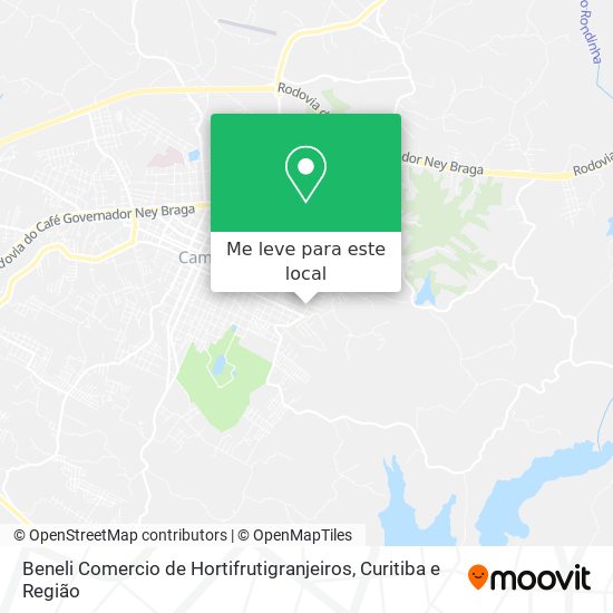 Beneli Comercio de Hortifrutigranjeiros mapa