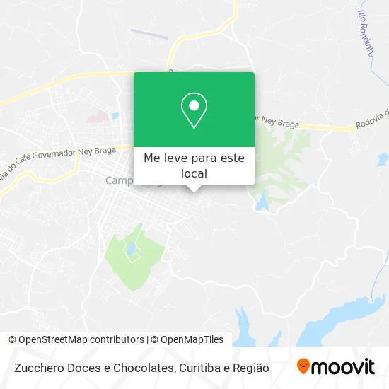 Zucchero Doces e Chocolates mapa