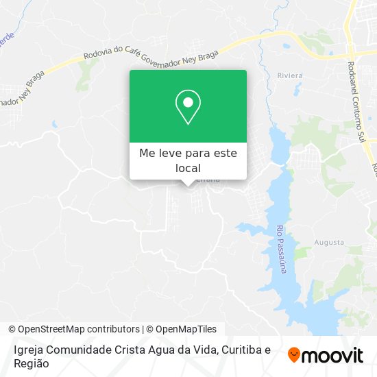 Igreja Comunidade Crista Agua da Vida mapa