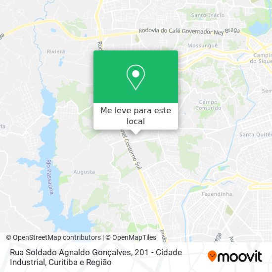 Rua Soldado Agnaldo Gonçalves, 201 - Cidade Industrial mapa