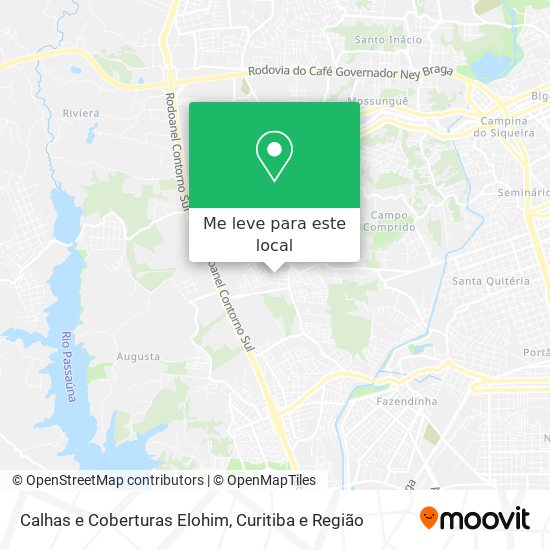Calhas e Coberturas Elohim mapa