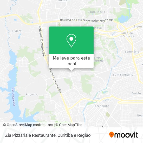 Zia Pizzaria e Restaurante mapa