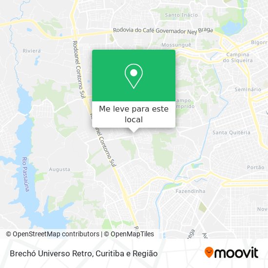 Brechó Universo Retro mapa