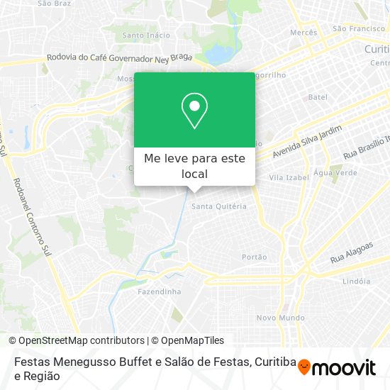 Festas Menegusso Buffet e Salão de Festas mapa