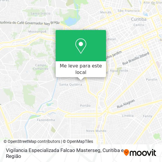Vigilancia Especializada Falcao Masterseg mapa