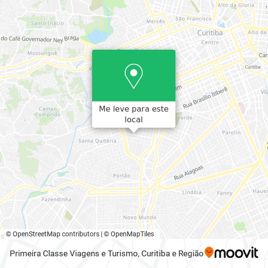 Primeira Classe Viagens e Turismo mapa