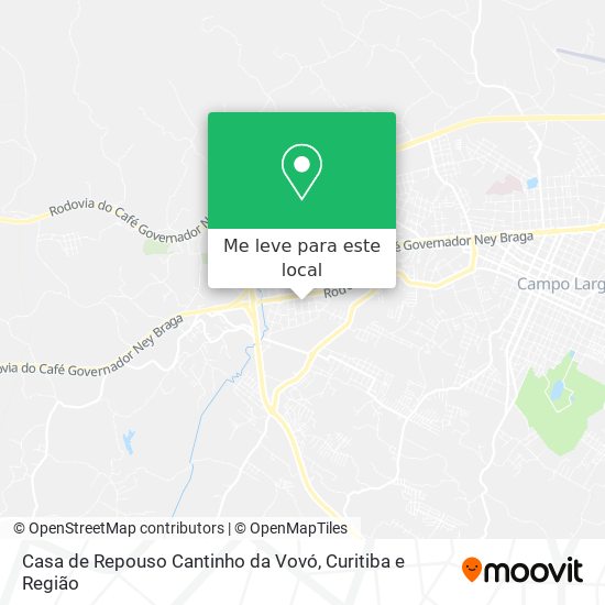 Casa de Repouso Cantinho da Vovó mapa