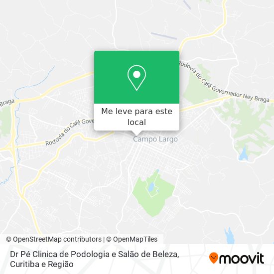 Dr Pé Clinica de Podologia e Salão de Beleza mapa
