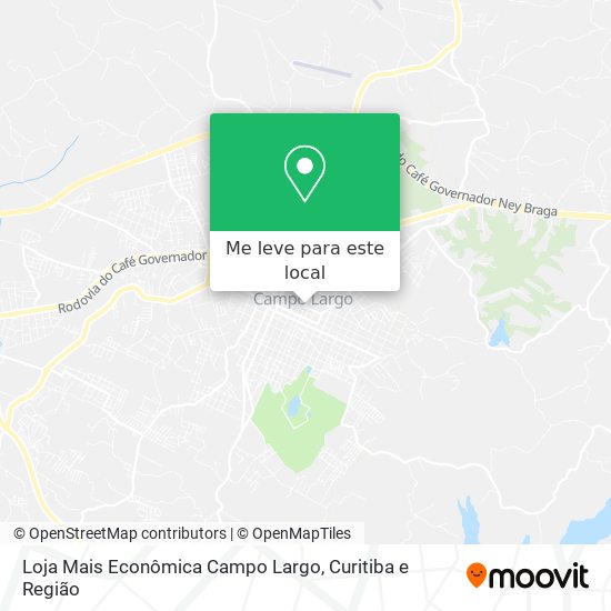 Loja Mais Econômica Campo Largo mapa