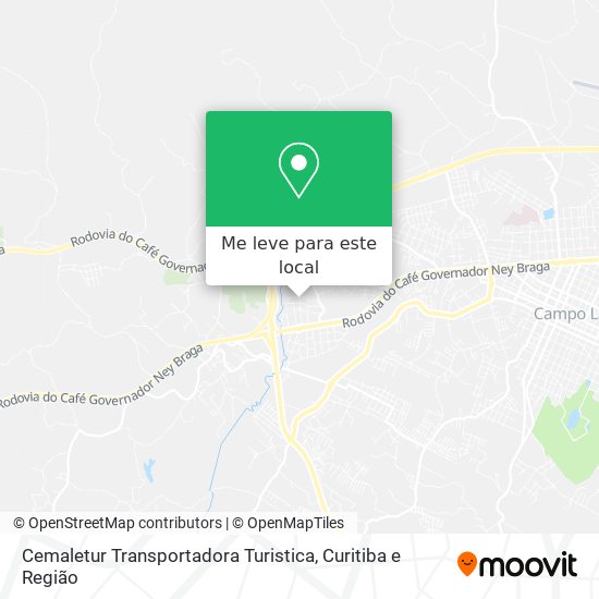 Cemaletur Transportadora Turistica mapa