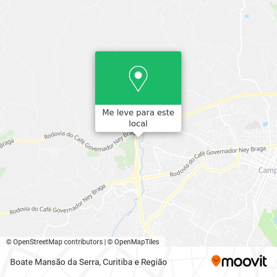 Boate Mansão da Serra mapa