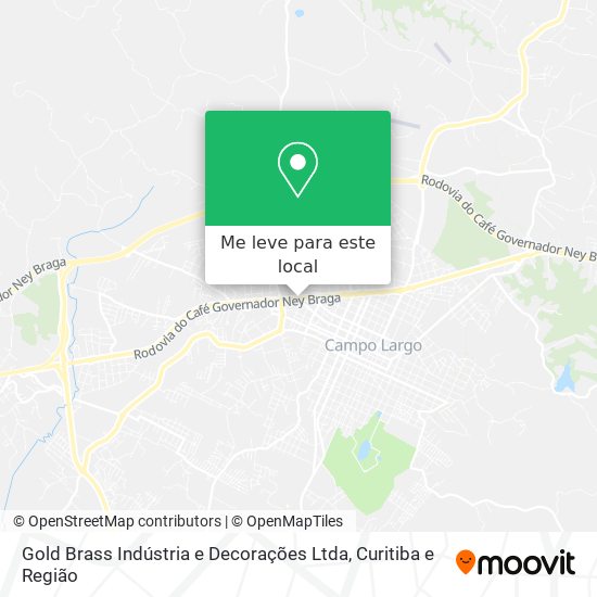 Gold Brass Indústria e Decorações Ltda mapa