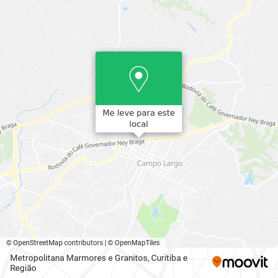 Metropolitana Marmores e Granitos mapa