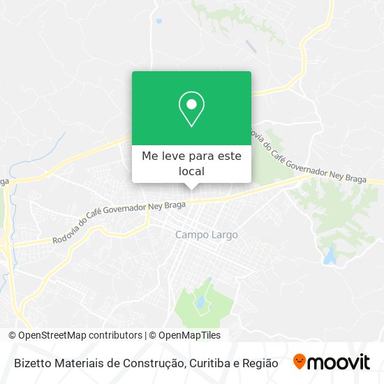 Bizetto Materiais de Construção mapa