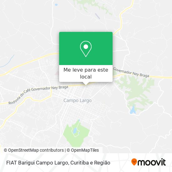 FIAT Barigui Campo Largo mapa