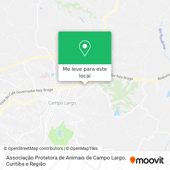 Associação Protetora de Animais de Campo Largo mapa